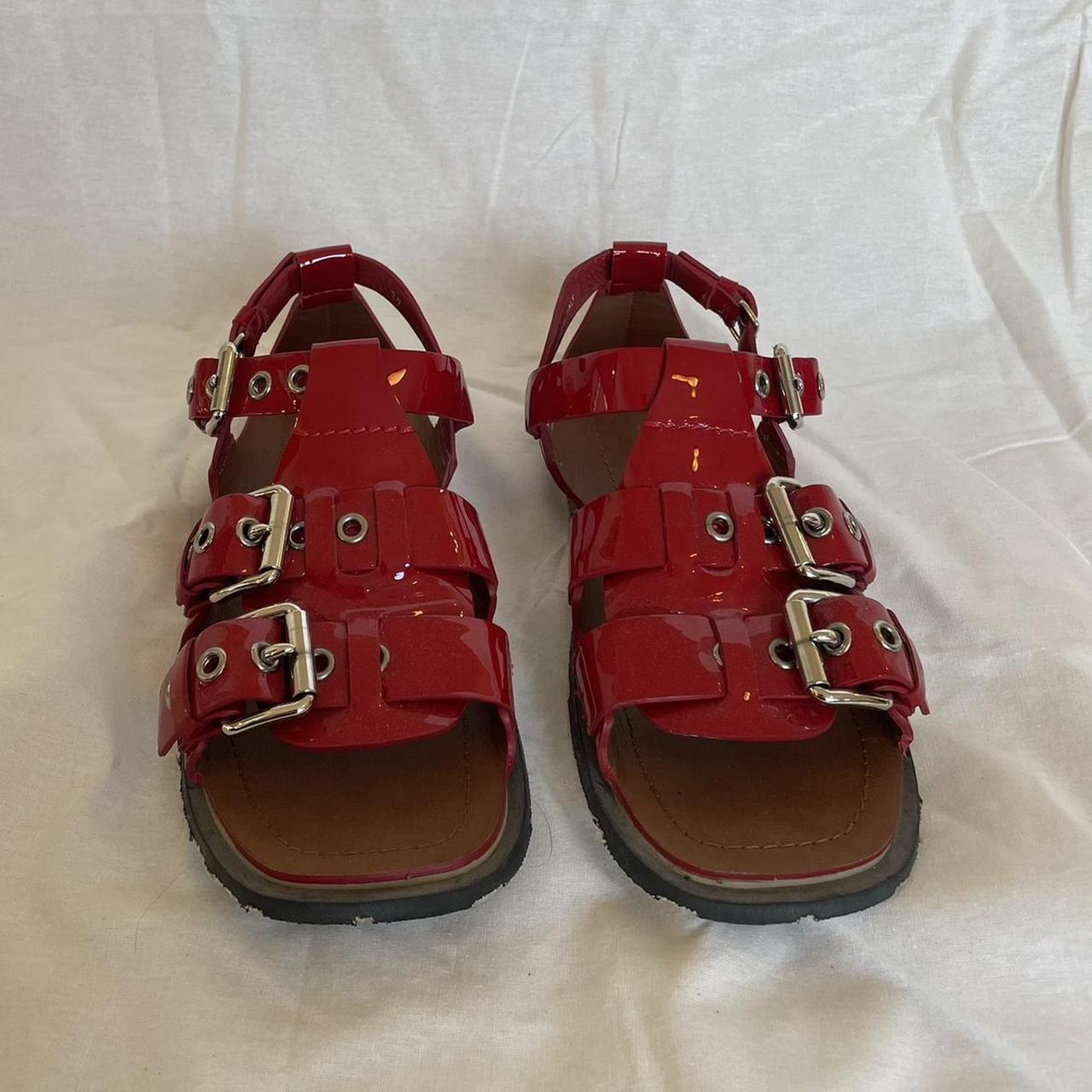 Miu Miu Women's Sandals - Red - US 7.5 – Red Miu … - image 2