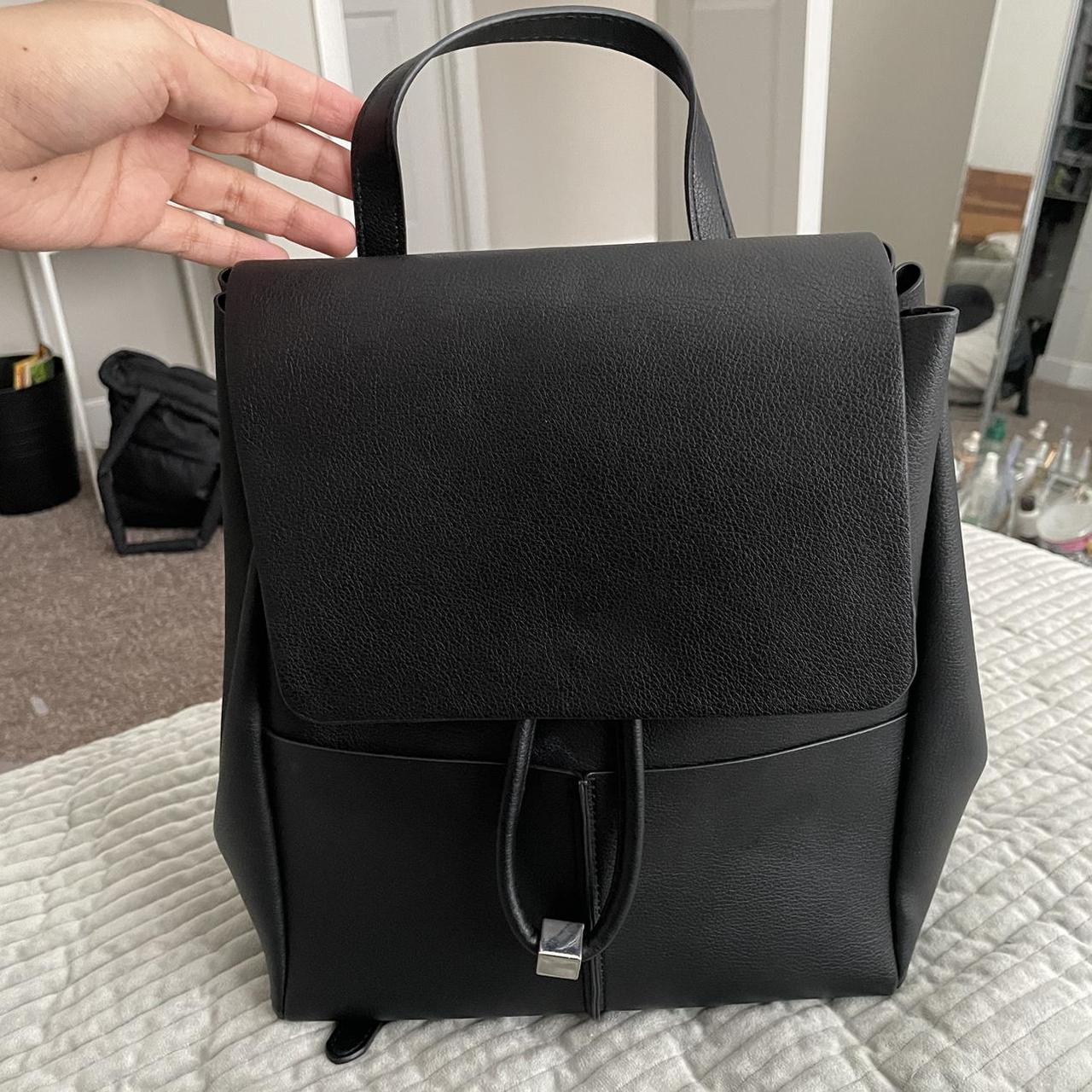 Little black hotsell leather backpack