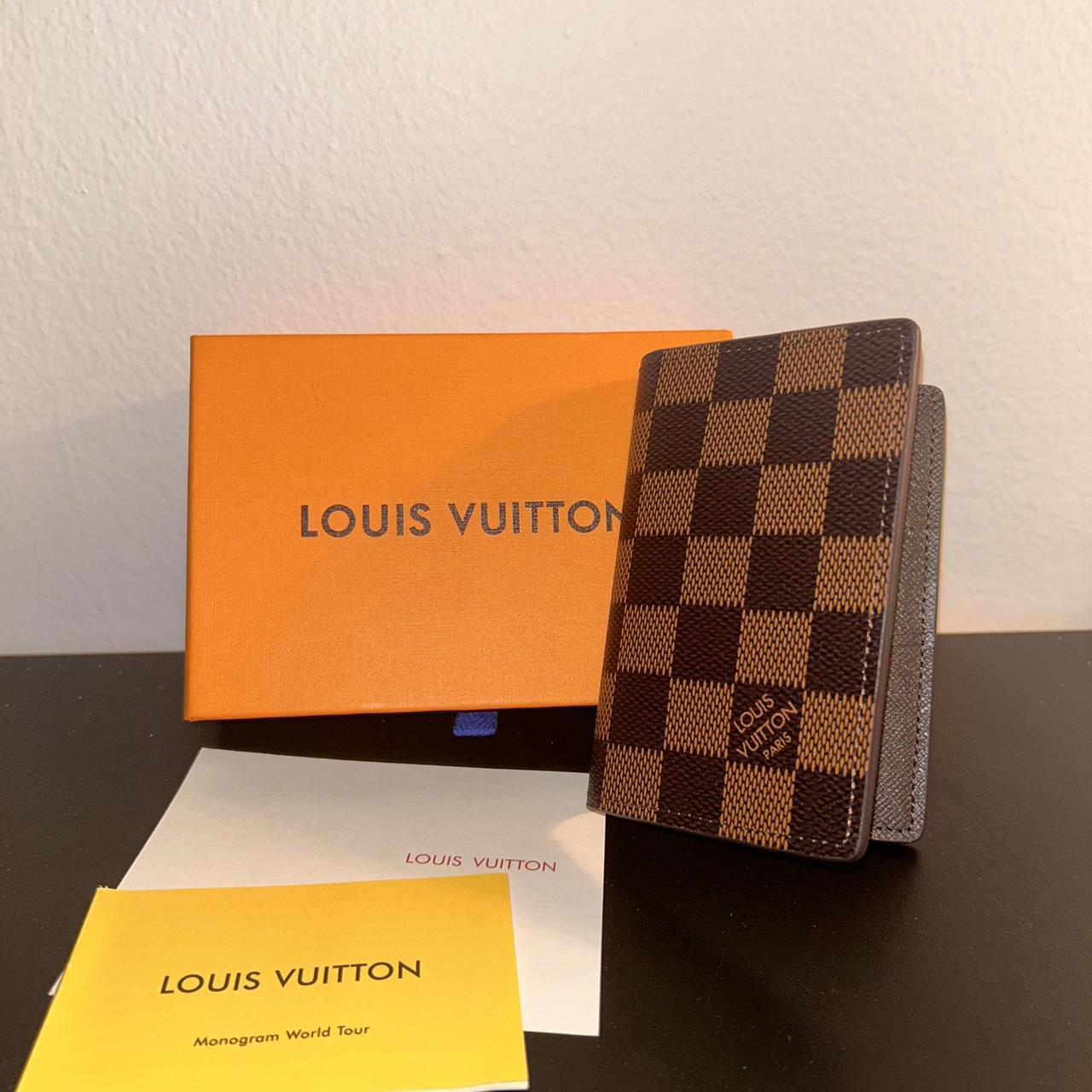 Louis Vuitton Pocket Organizer • Brown Coated... - Depop