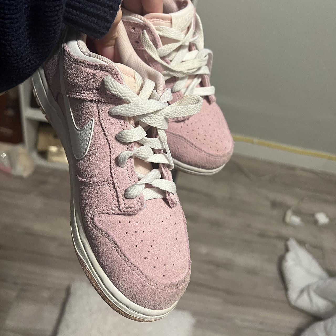 Vintage rare 🌸 Nike Dunks Pink Suede Size 🌸 very... - Depop