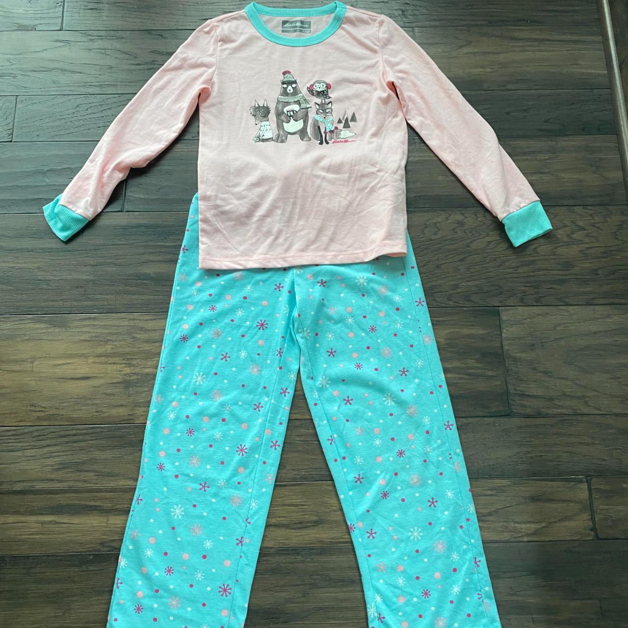 Girls Pajamas Eddie Bauer Size 7/8 Good condition... - Depop