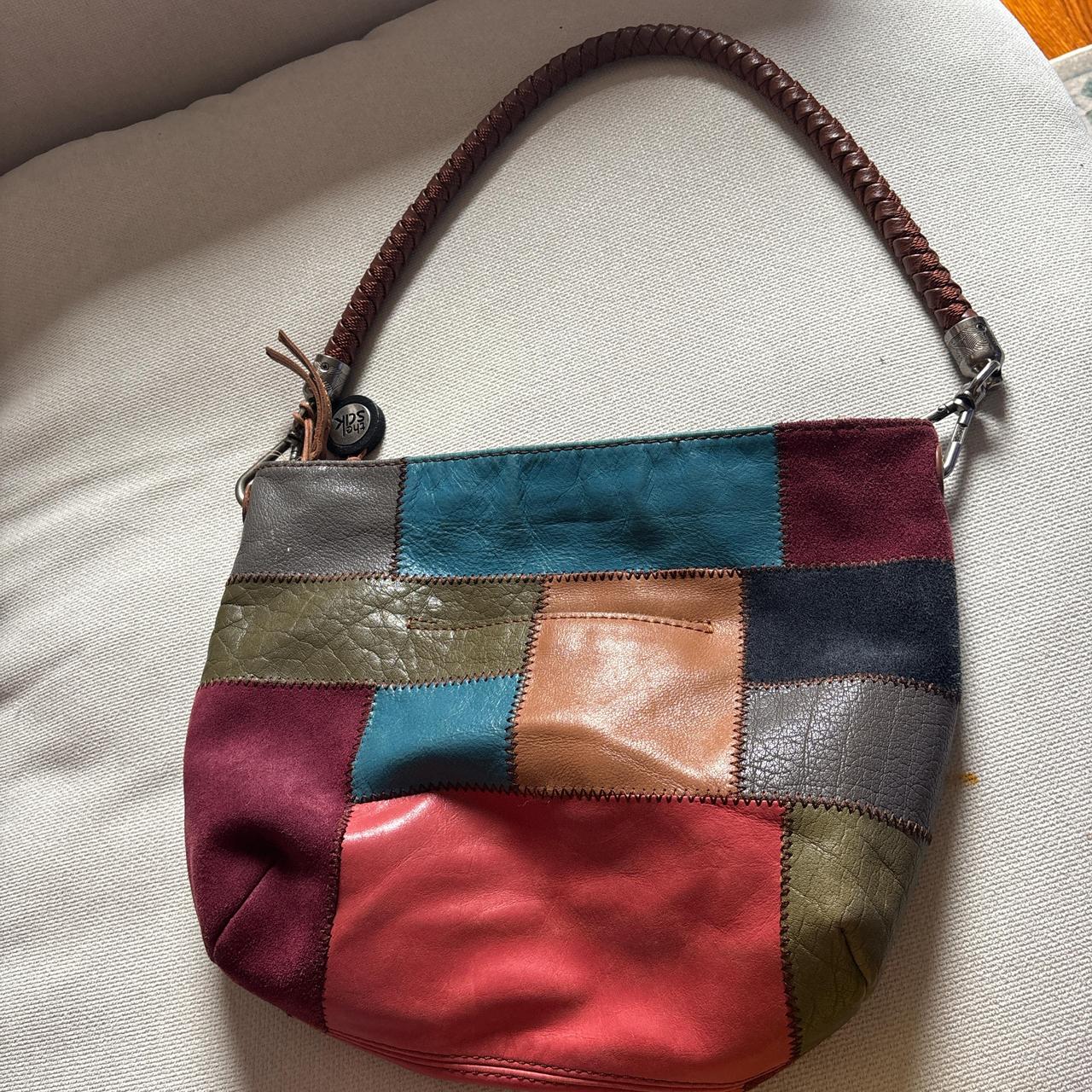 Women's Bag - Multi – Multicoloured patchwork lea… - image 2