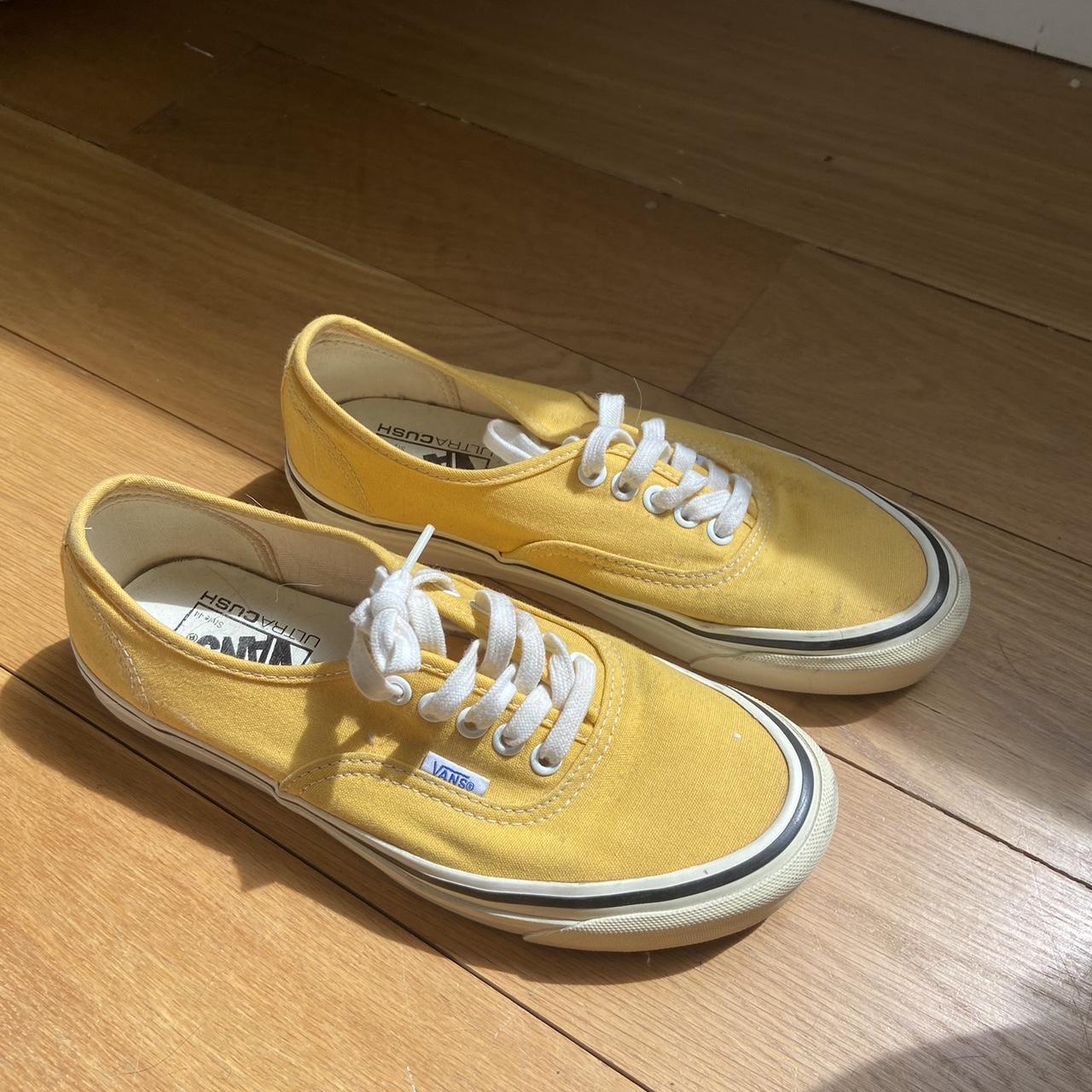 Vans Authentic Style 44 Yellow shoes size US Depop