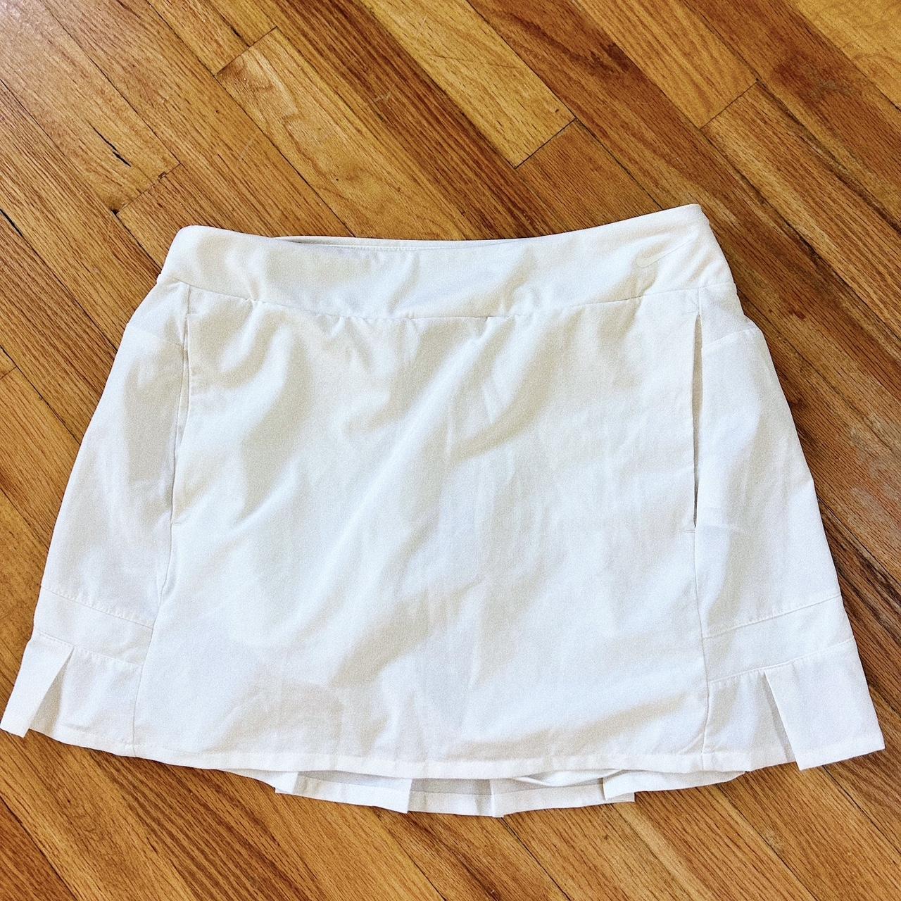 womens white nike tennis skirt