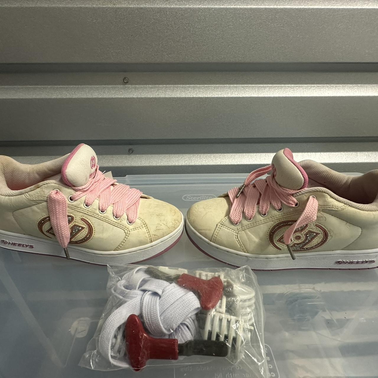 Heelys OG 2007 2008. White and Pink with Silver. Depop