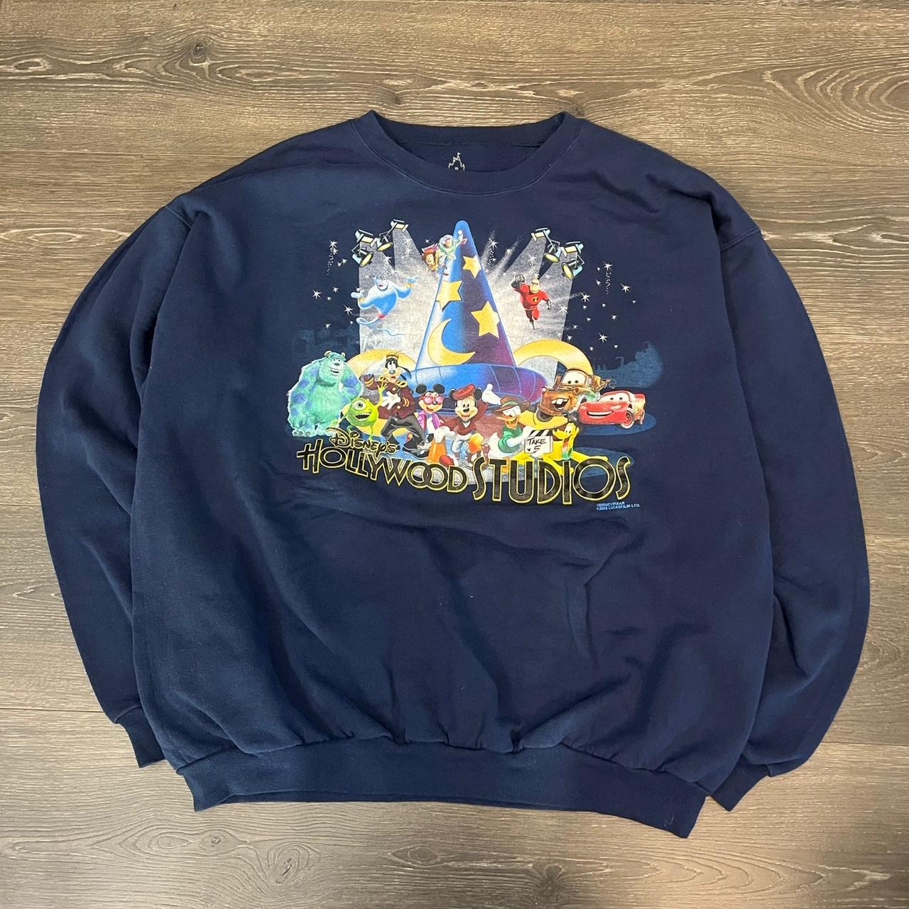 トップス Vintage navy embroidered sweatshirt Vintage Top Stitch Embroidered Sweatshirt Navy Floral New