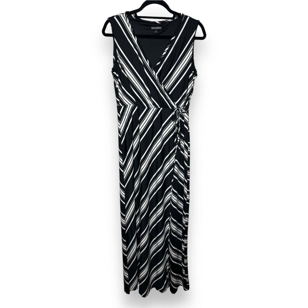 Nina leonard faux wrap dress best sale