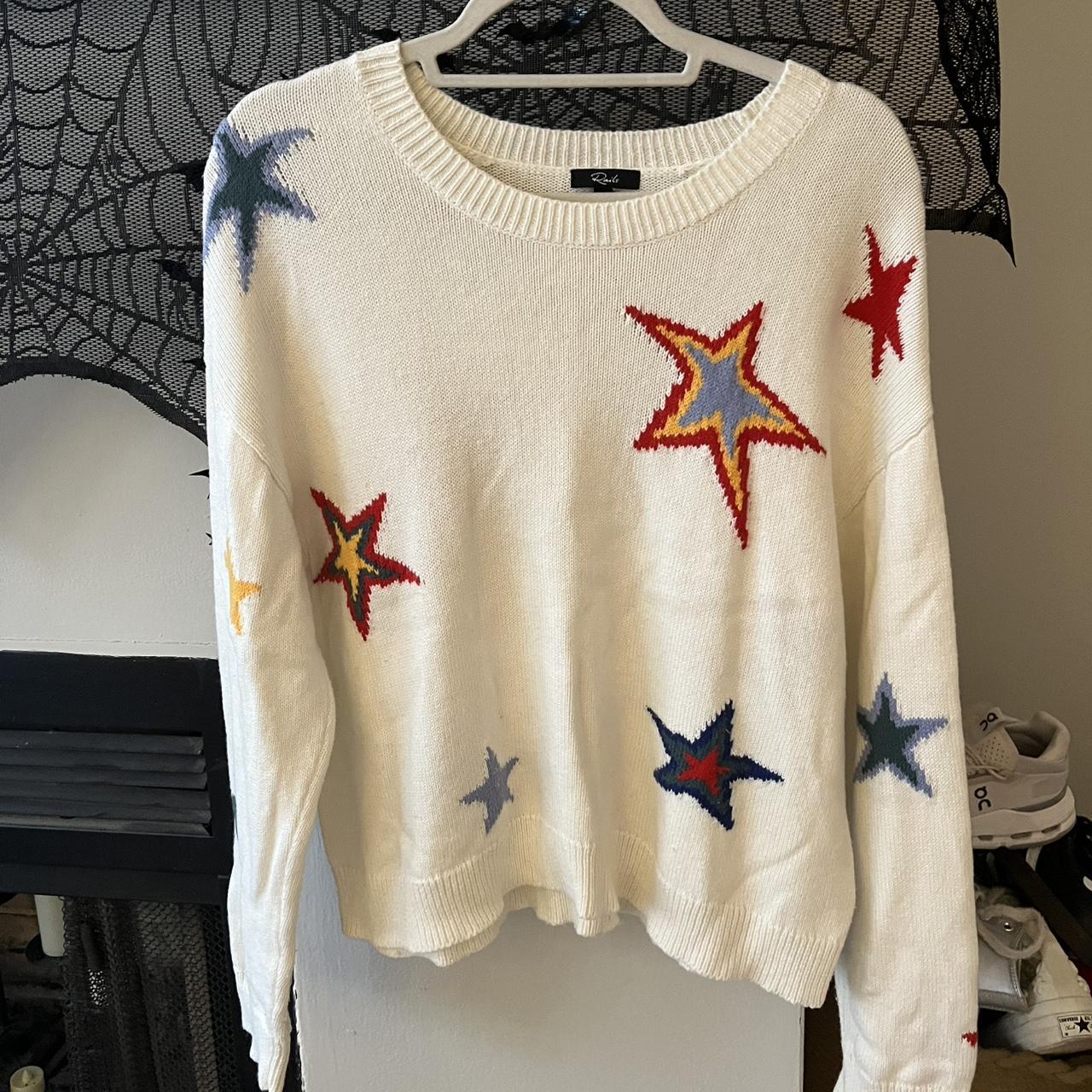 Rails Women's Sweater - White/Multi - M – Multi-c… - image 1