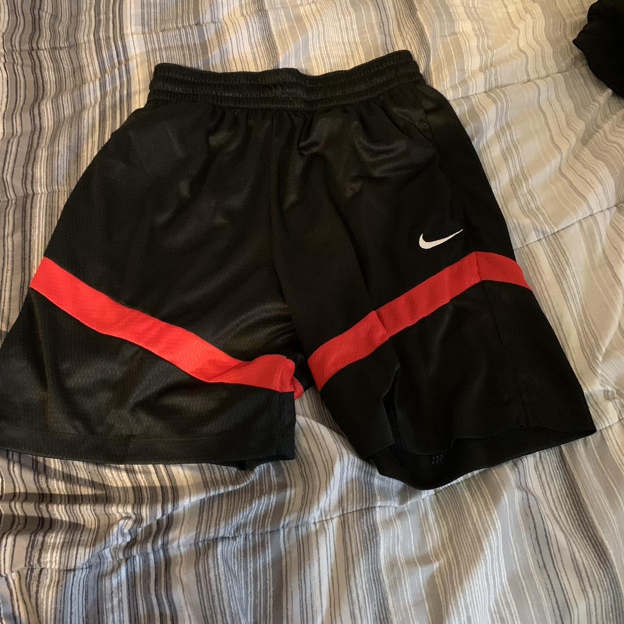 mens nike shorts red