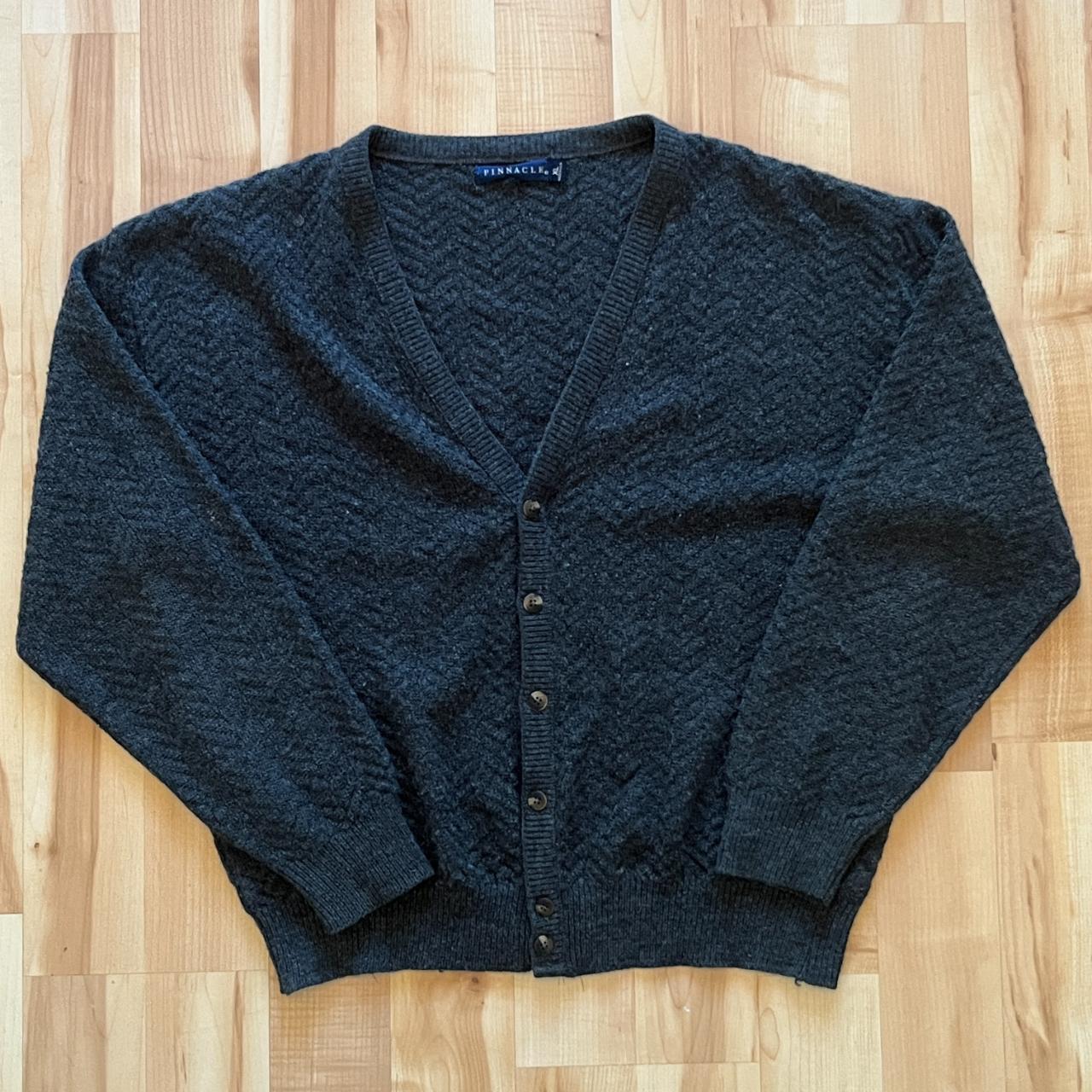 Vintage 90s Pinnacle Cardigan Sweater Mens XL... - Depop