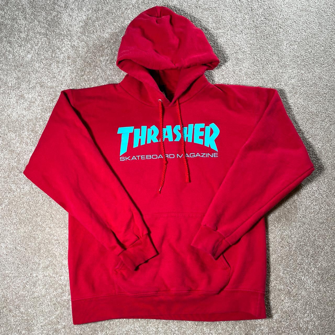 Thrasher red outlet and blue