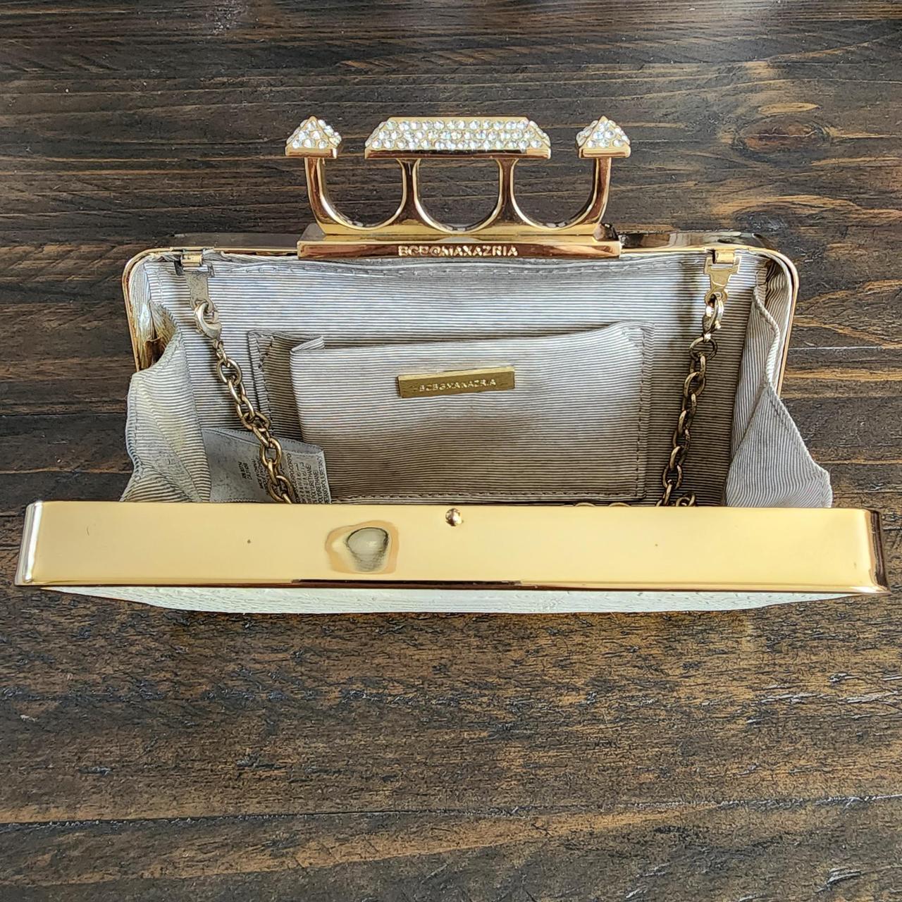 BCBG Baguette Knuckle Clutch Depop