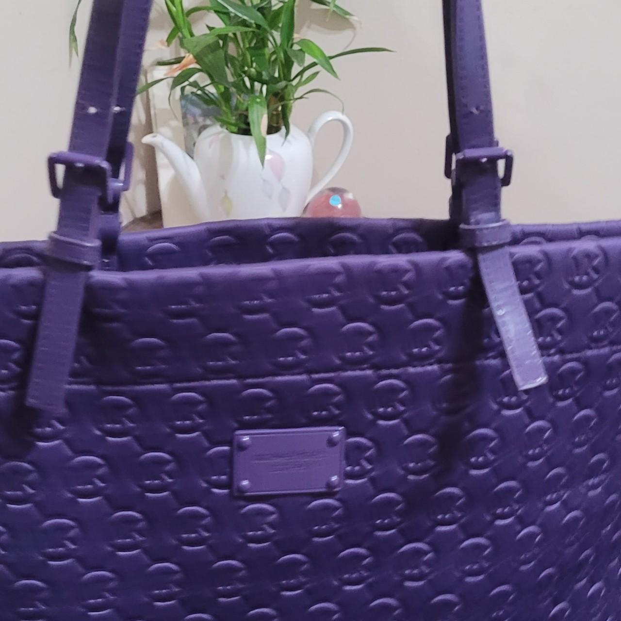 Michael kors purple hotsell tote bag