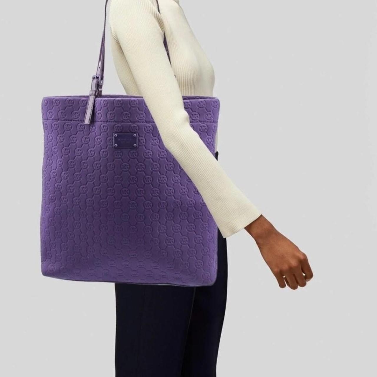 Michael Kors purple tote bag. Non smoking home. Depop