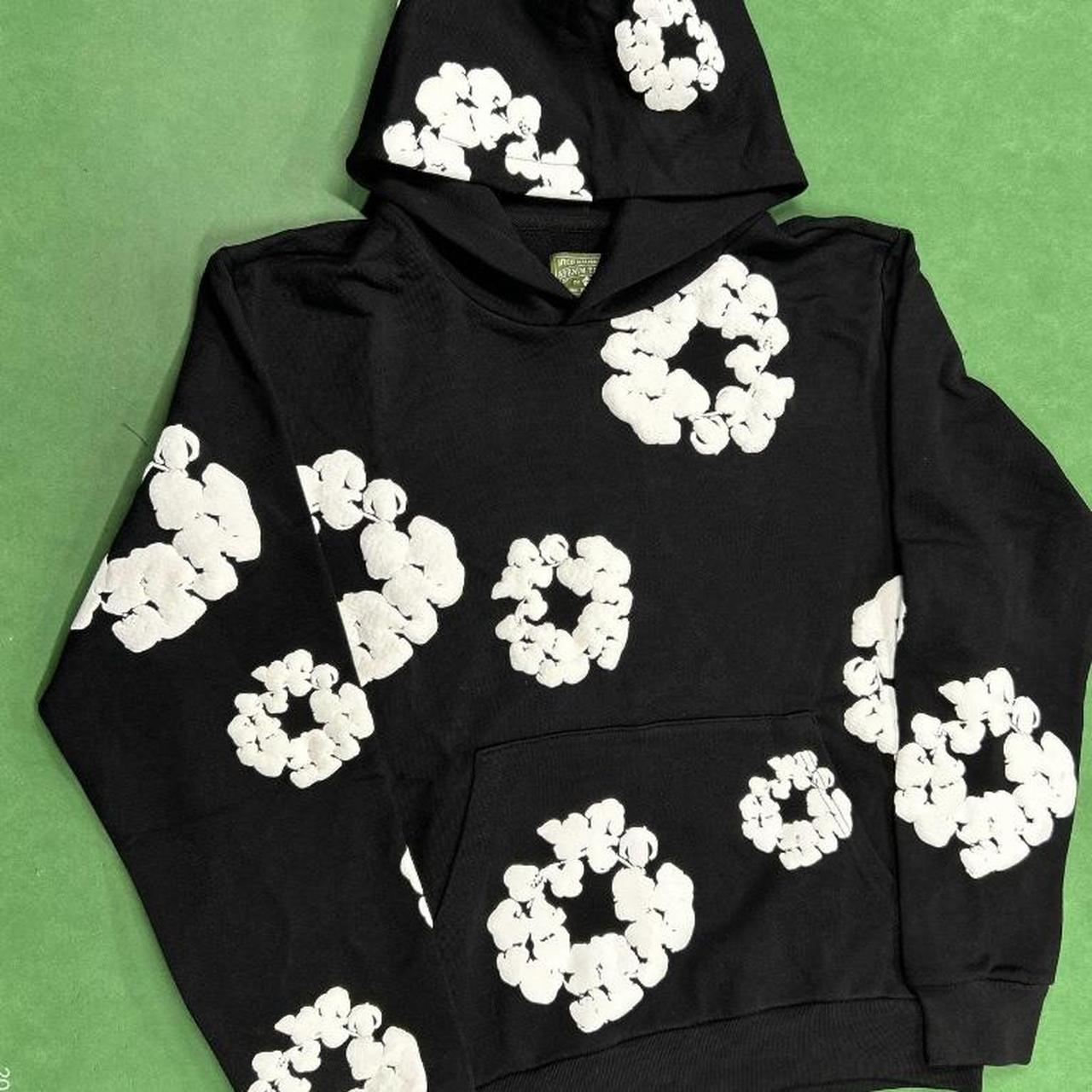 BLACK DENIM TEARS HOODIE(SMALL BUT RUNS A LITTLE BIG - Depop