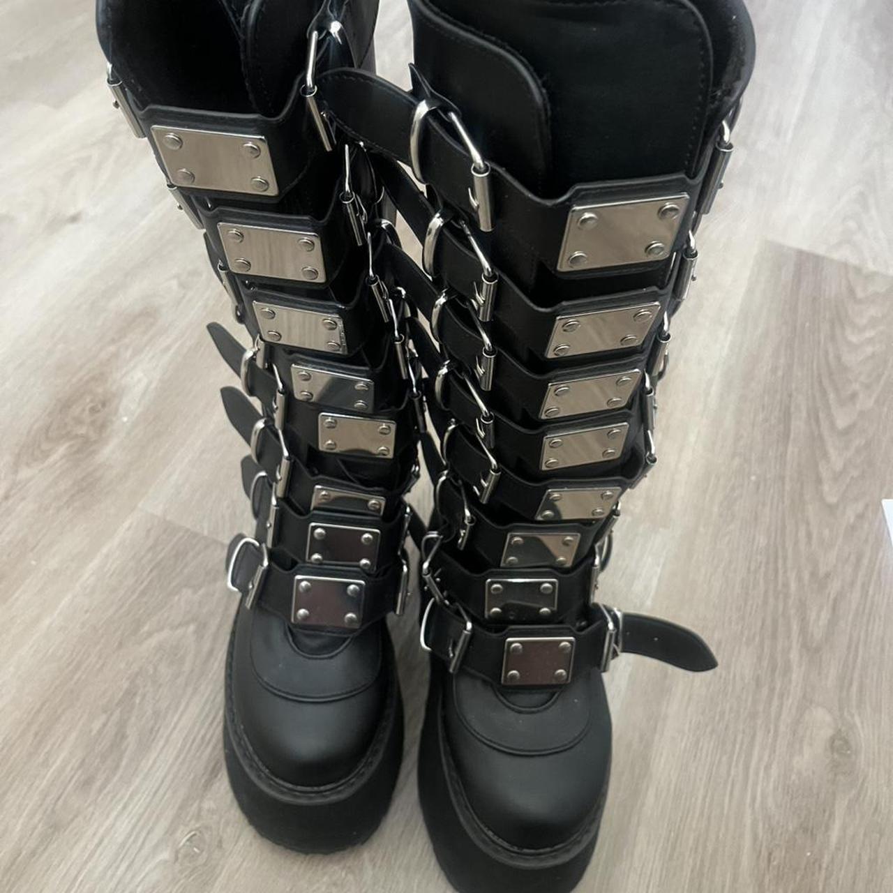 Demonia Women's Knee high Boots - Black - US 6 – … - image 1