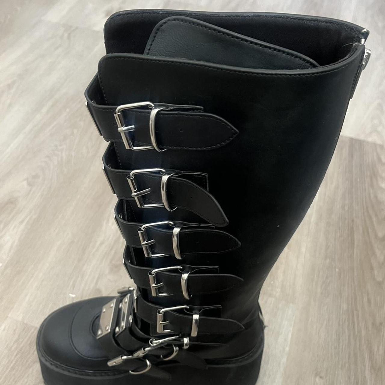 Demonia Women's Knee high Boots - Black - US 6 – … - image 2