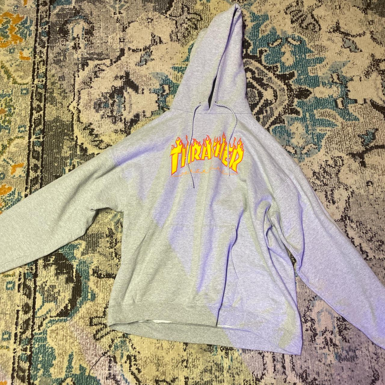 Light grey thrasher hoodie best sale