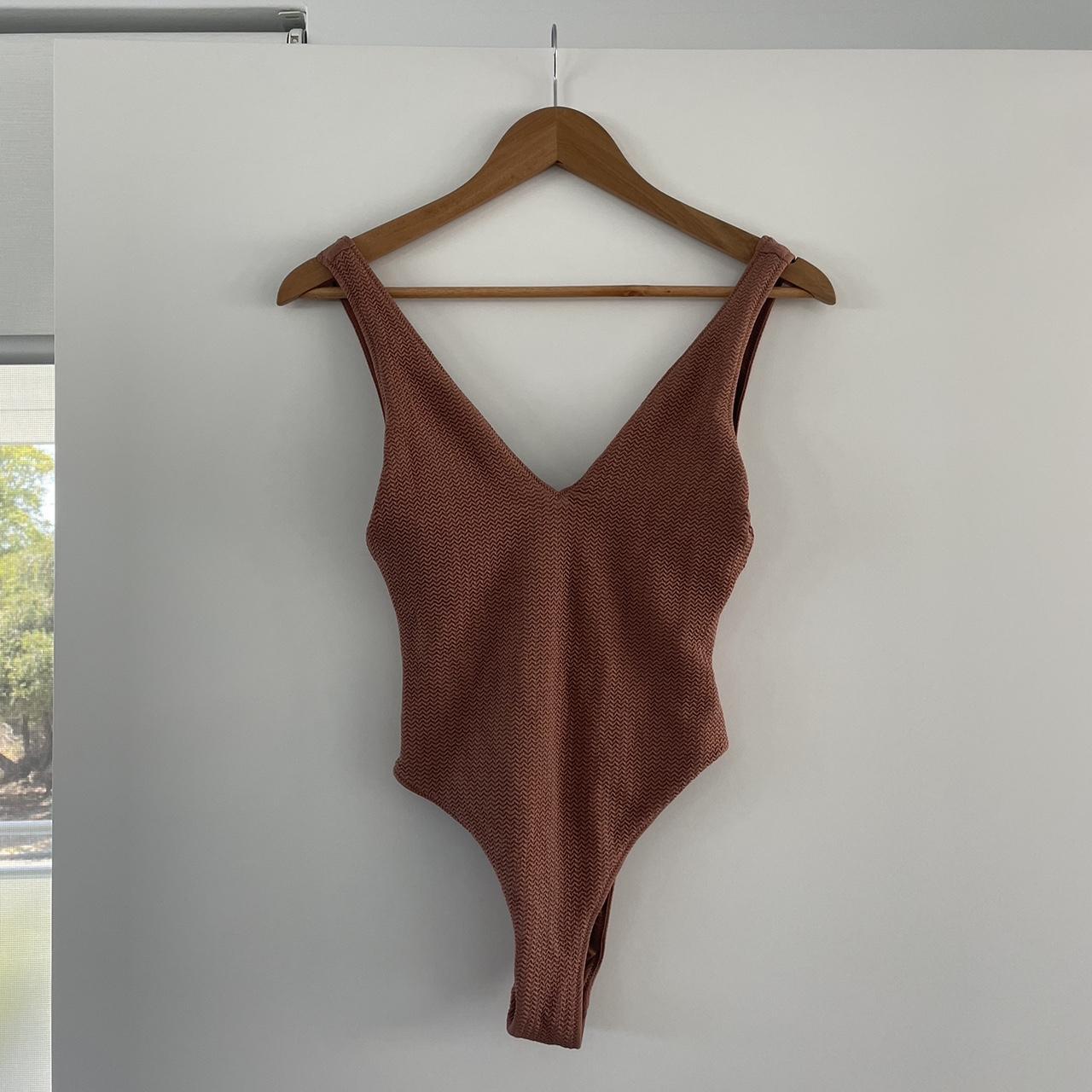 Seafolly deep V one piece 🤎 Really flattering... Depop