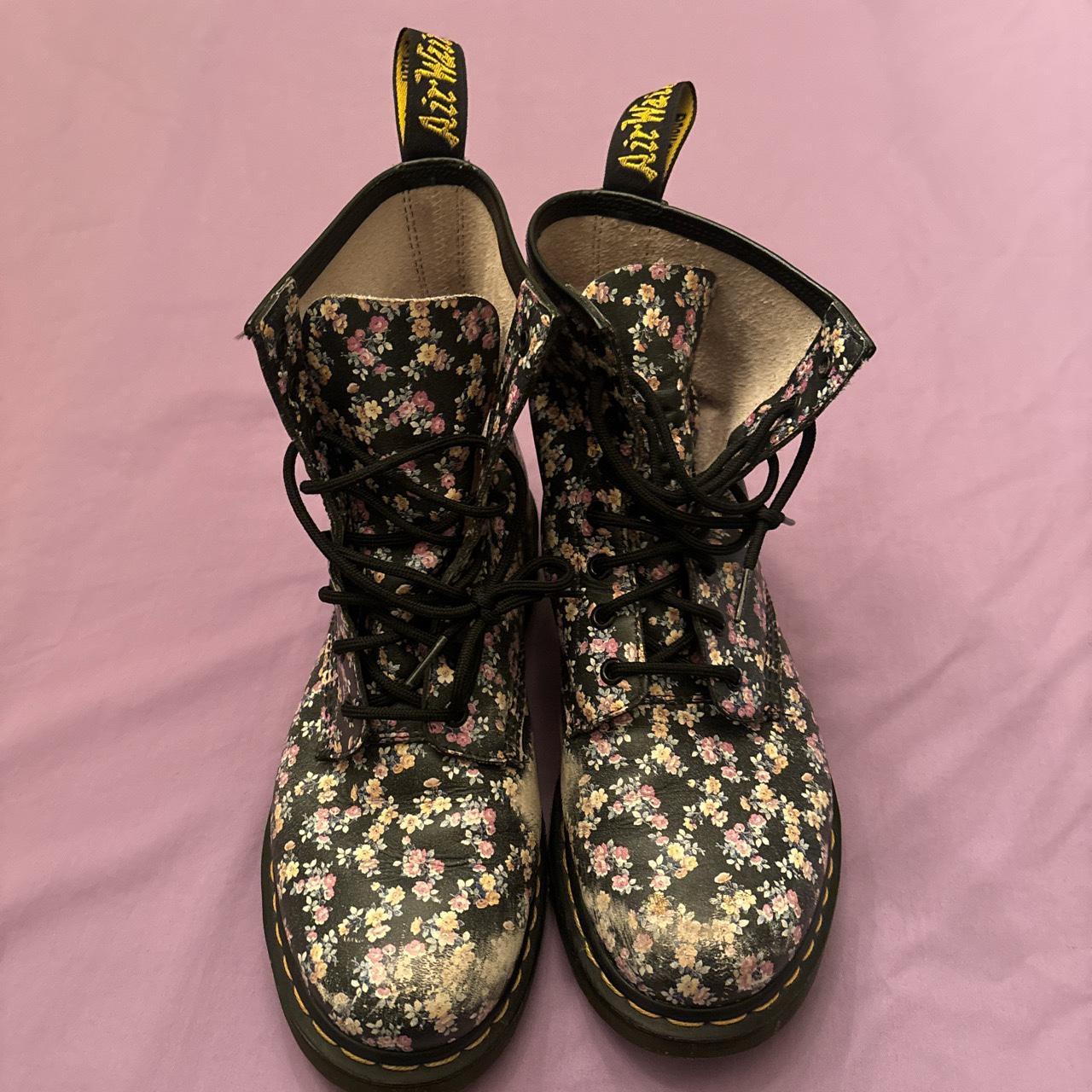 Very fun floral Dr Martens ! Who doesn’t love... - Depop