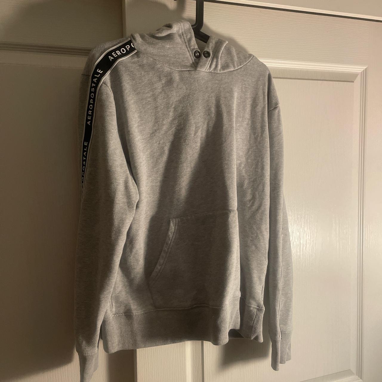 Men grey Aeropostale hoodie. - Depop