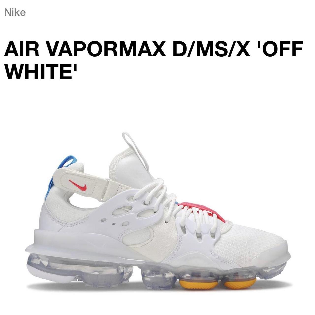 RARE D MS X Nike Air Vapormax Off White Size 7.5