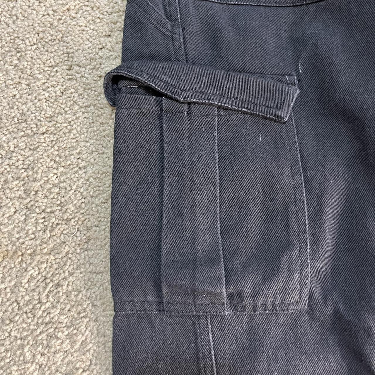 Black wide legged cargo pants Pacsun XS (could fit... - Depop