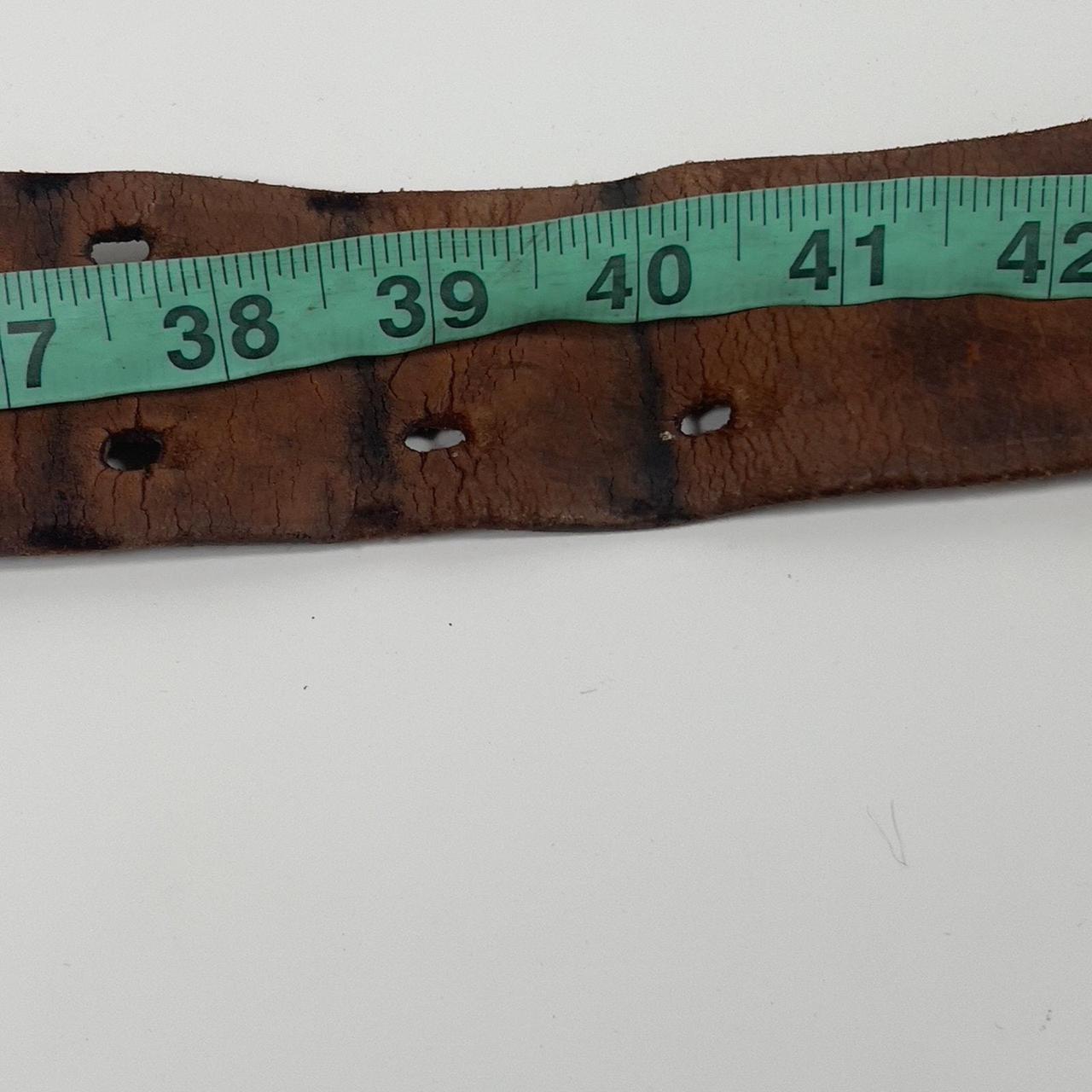 Source Unknown Men's Belt - Brown – Wide Stamped … - image 4