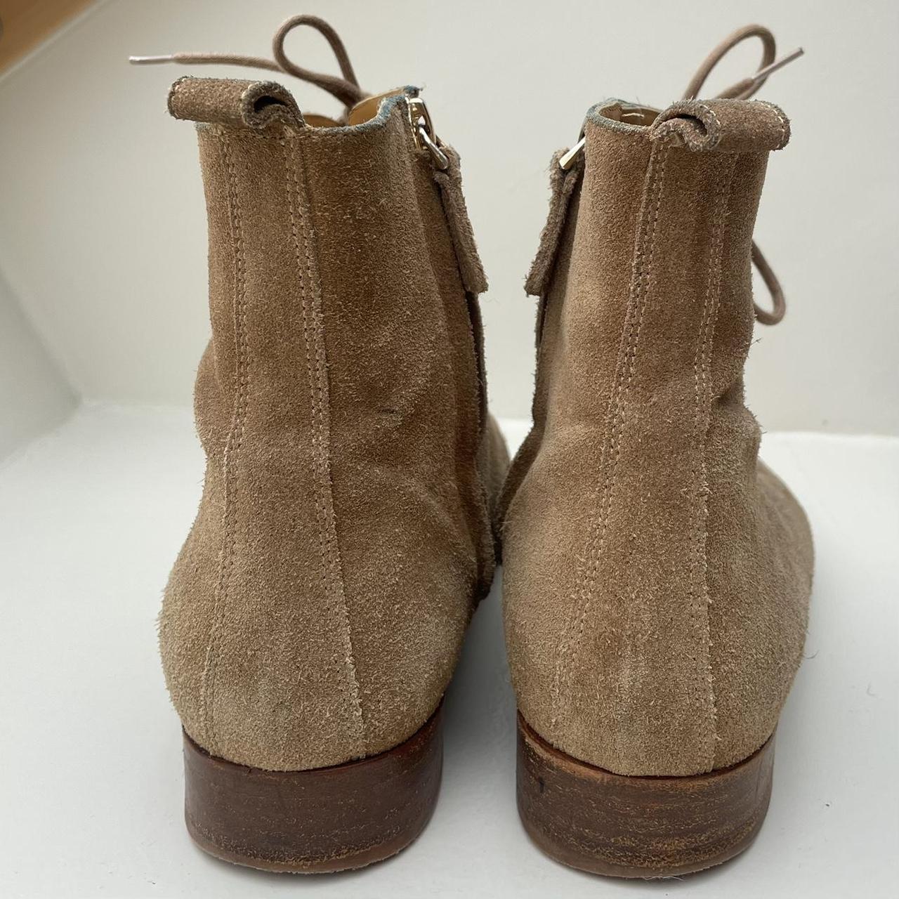 Sézane Eugenie Boots Beige Suede Size 38 See Depop