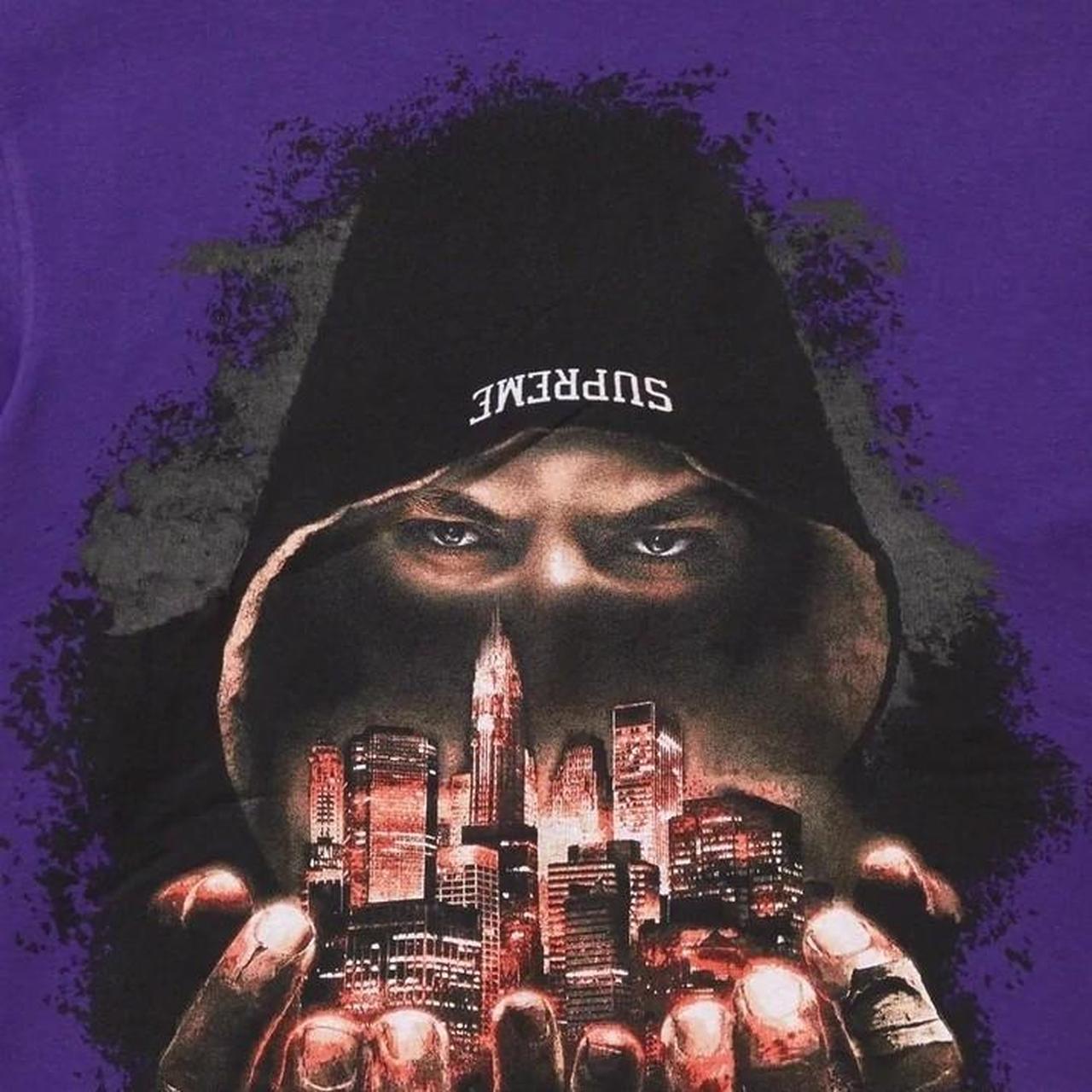 SUPREME FIGHTER TEE DEF JAM FIGHT FOR NY PURPLE Size...