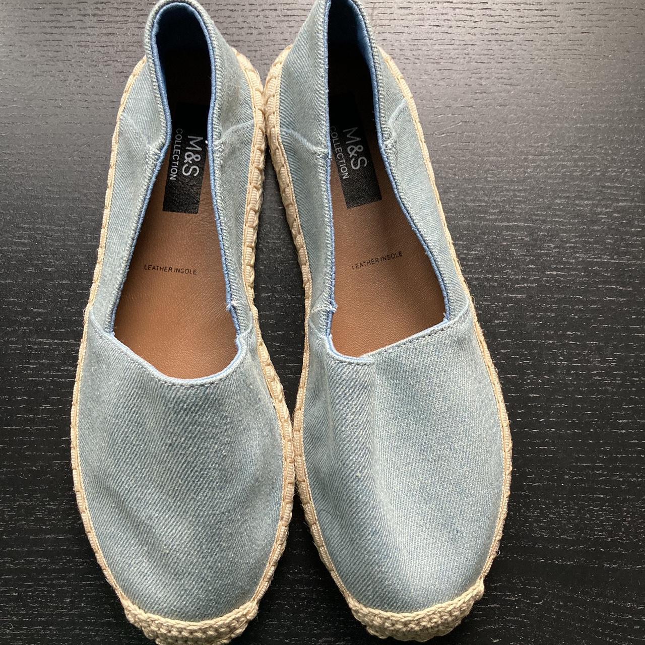 Marks and Spencer’s light blue espadrille