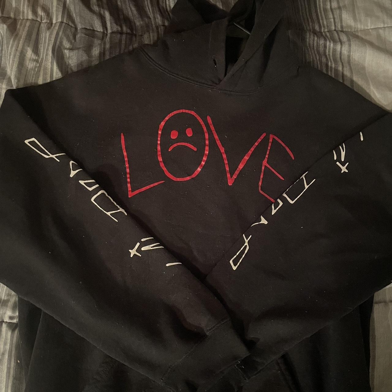 Customized Lil peep love hoodie M - Depop