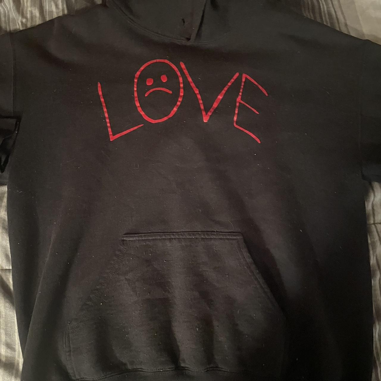 Customized Lil peep love hoodie M - Depop