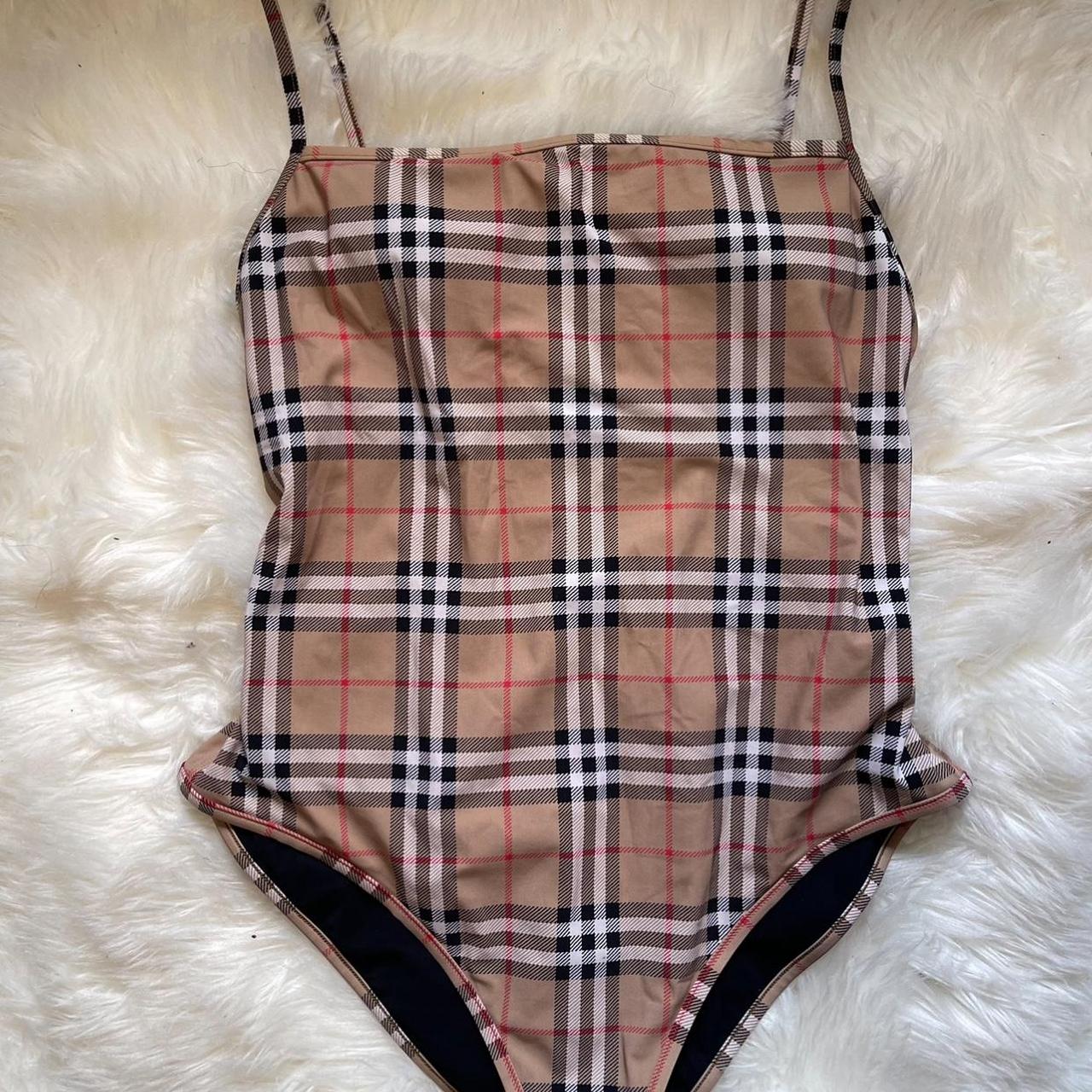 Women's burberry one piece swimsuit hotsell