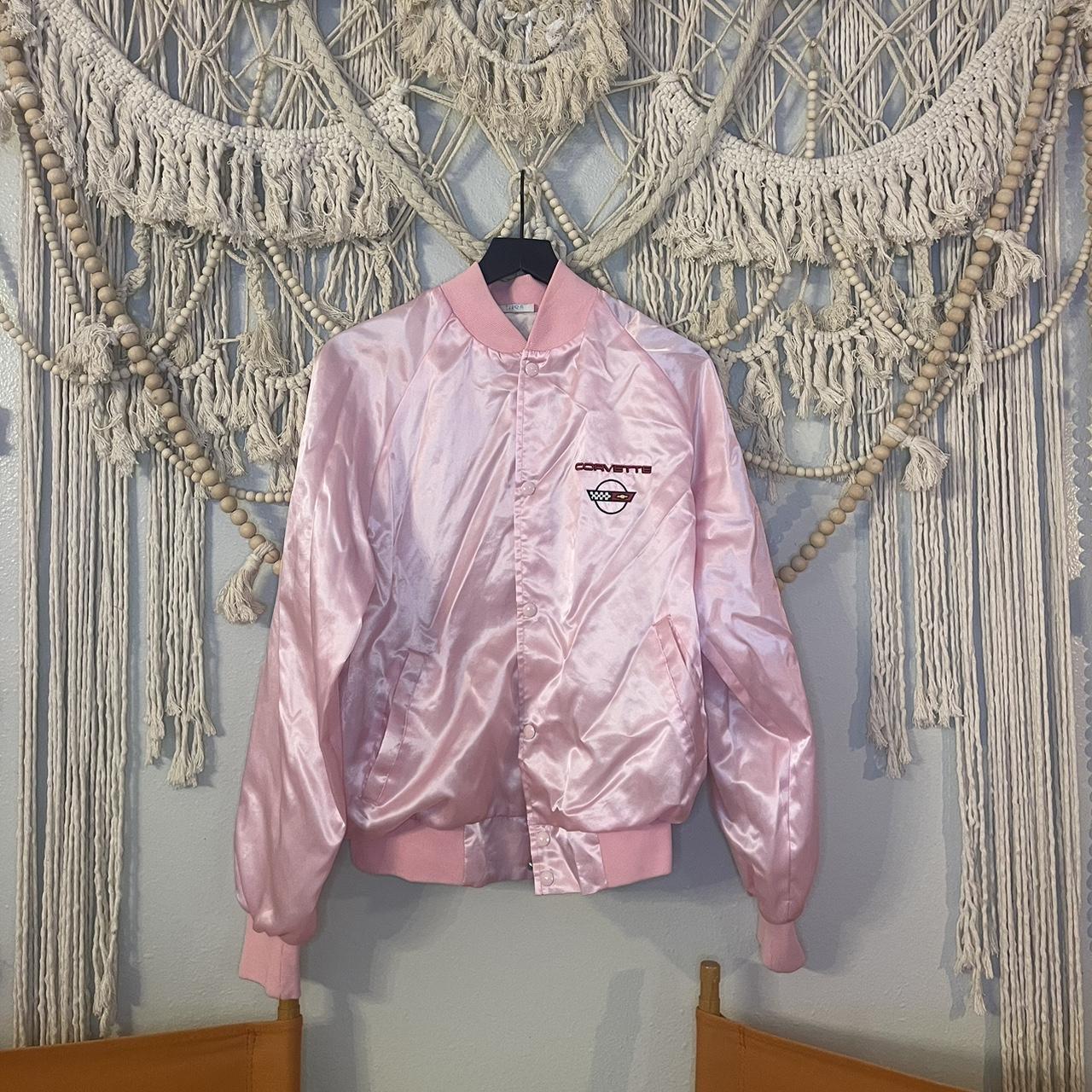 Pink ladies-jacket - Depop