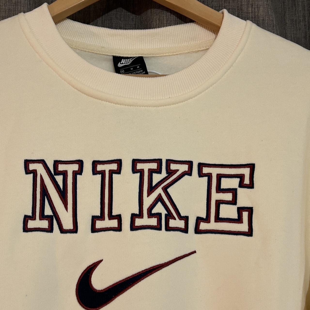 vintage nike jumper beige