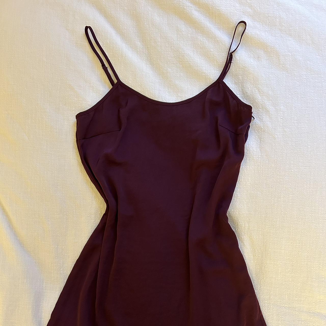 💜 silk-like purple slip dress - Depop