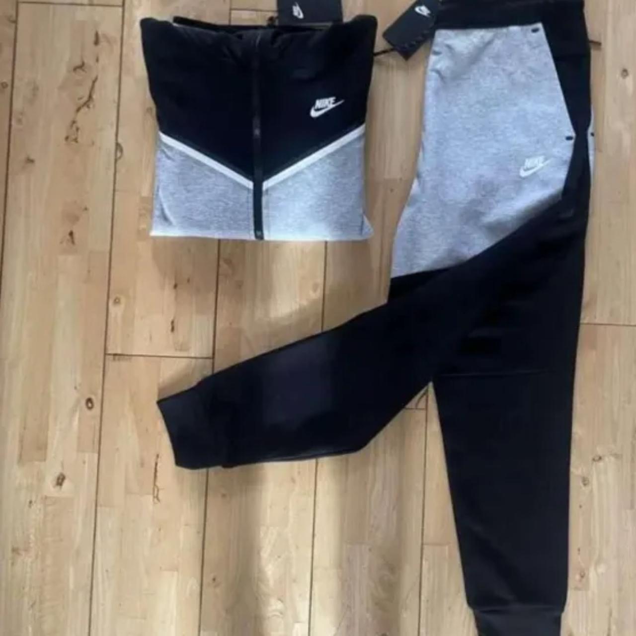 Black and grey nike tech fleece, brand new and... - Depop