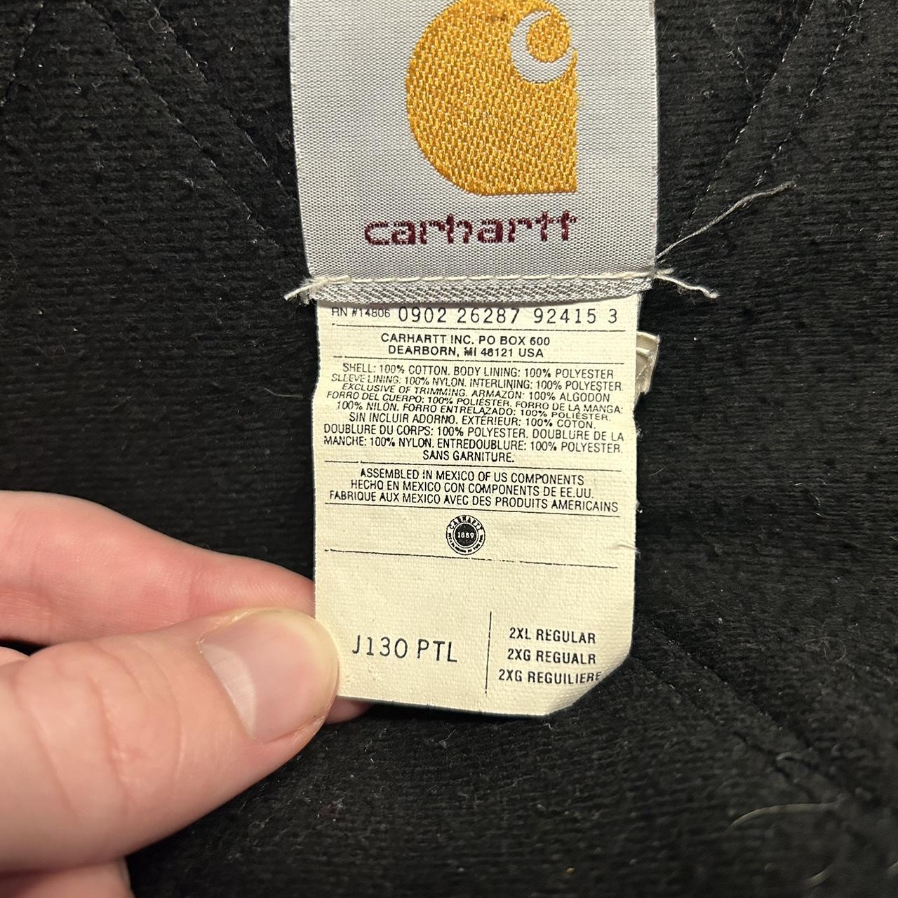 Vintage Carhartt J130 Grey Nice Fade 2XL Good... - Depop