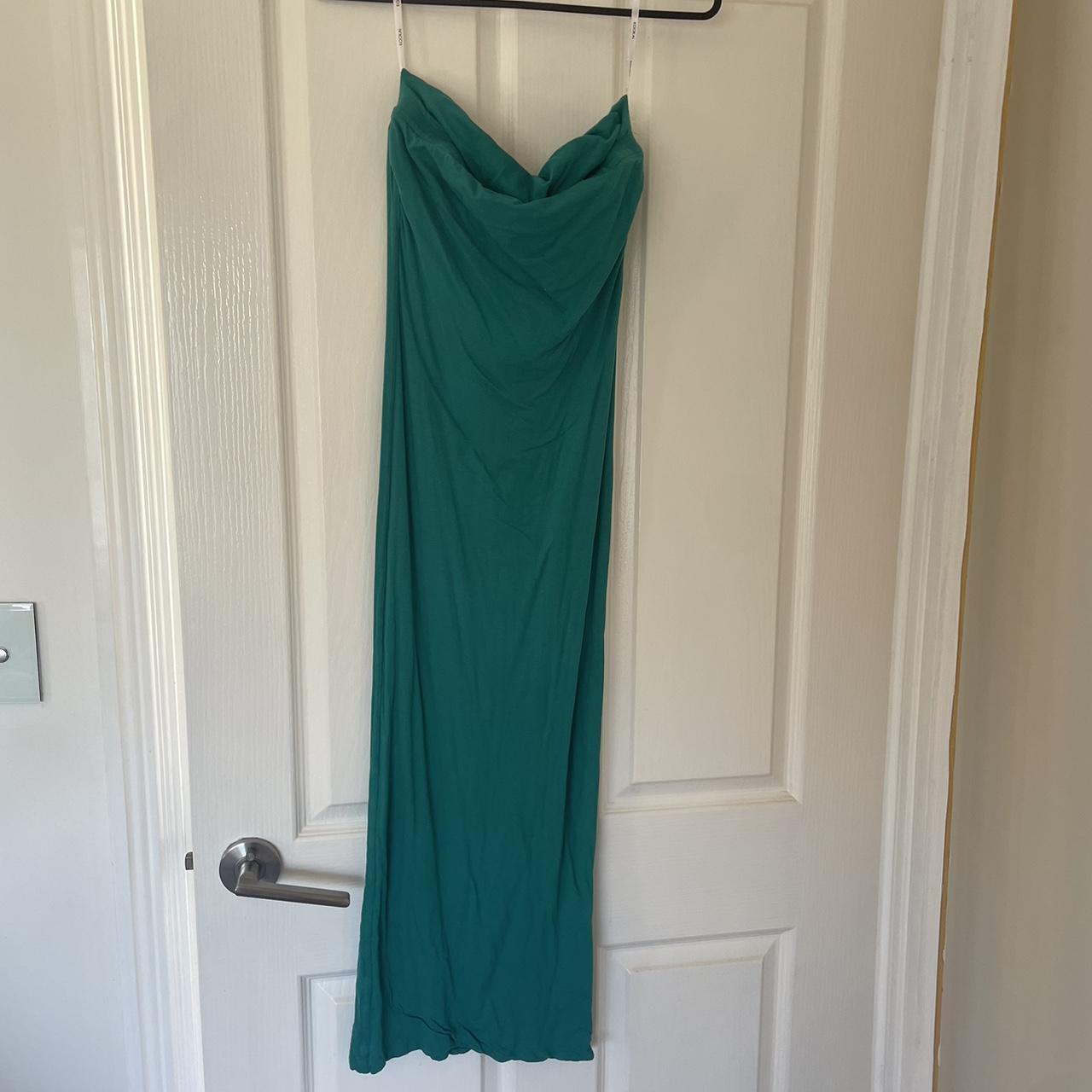 Kookai - Turquoise tube dress. Size 2. Not black - Depop