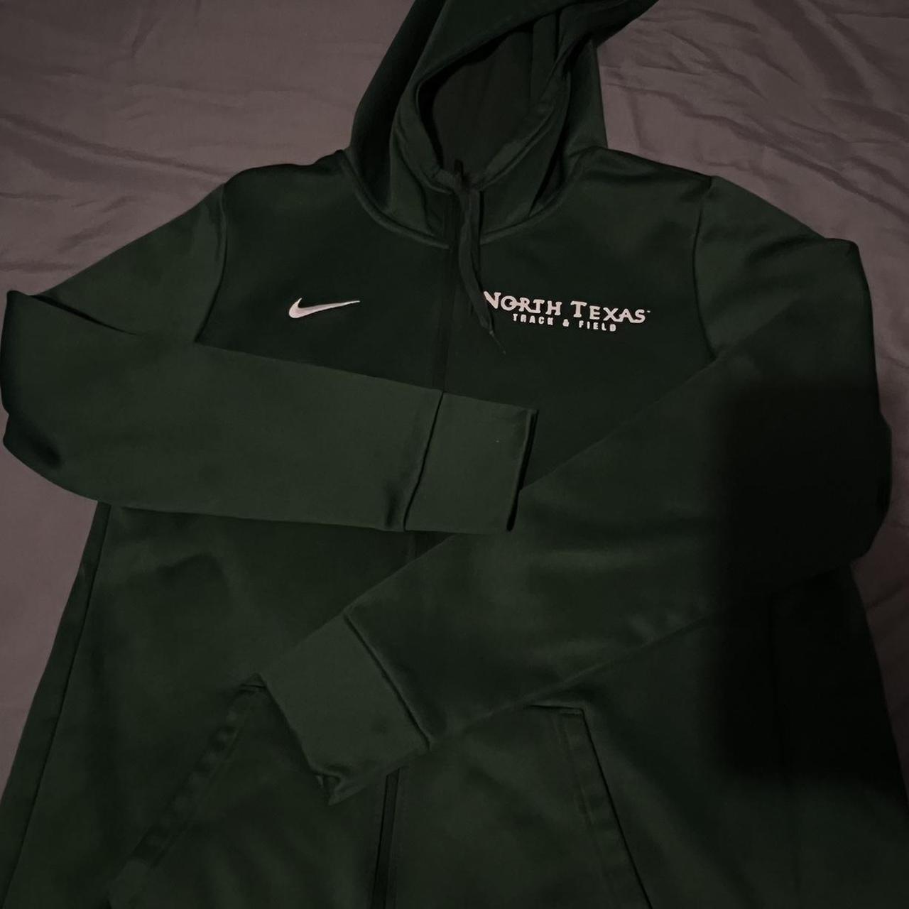 L Dark Green Nike Zip Up Jacket Depop