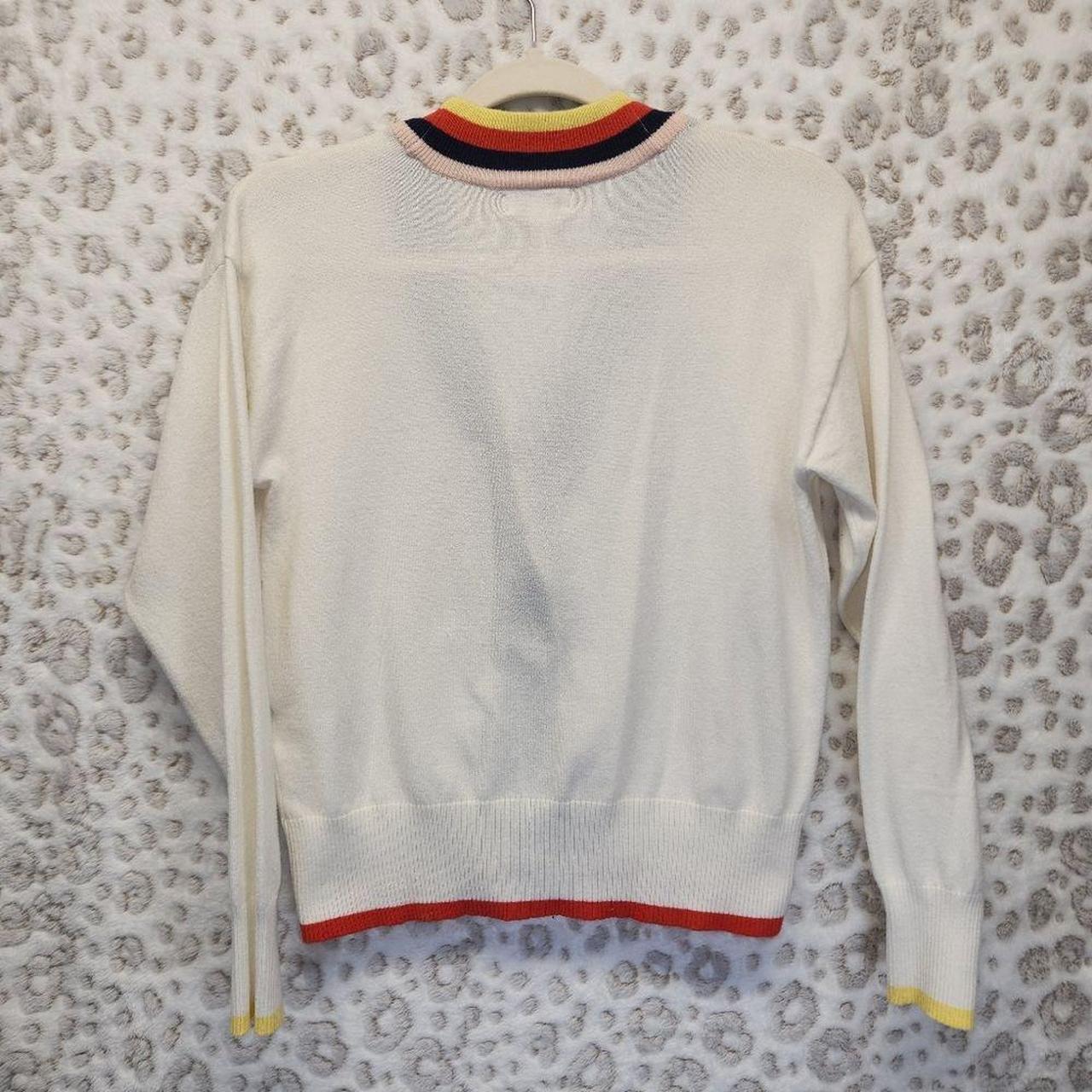 Source Unknown Women's Cardigan - Cream/Red - M –… - image 6