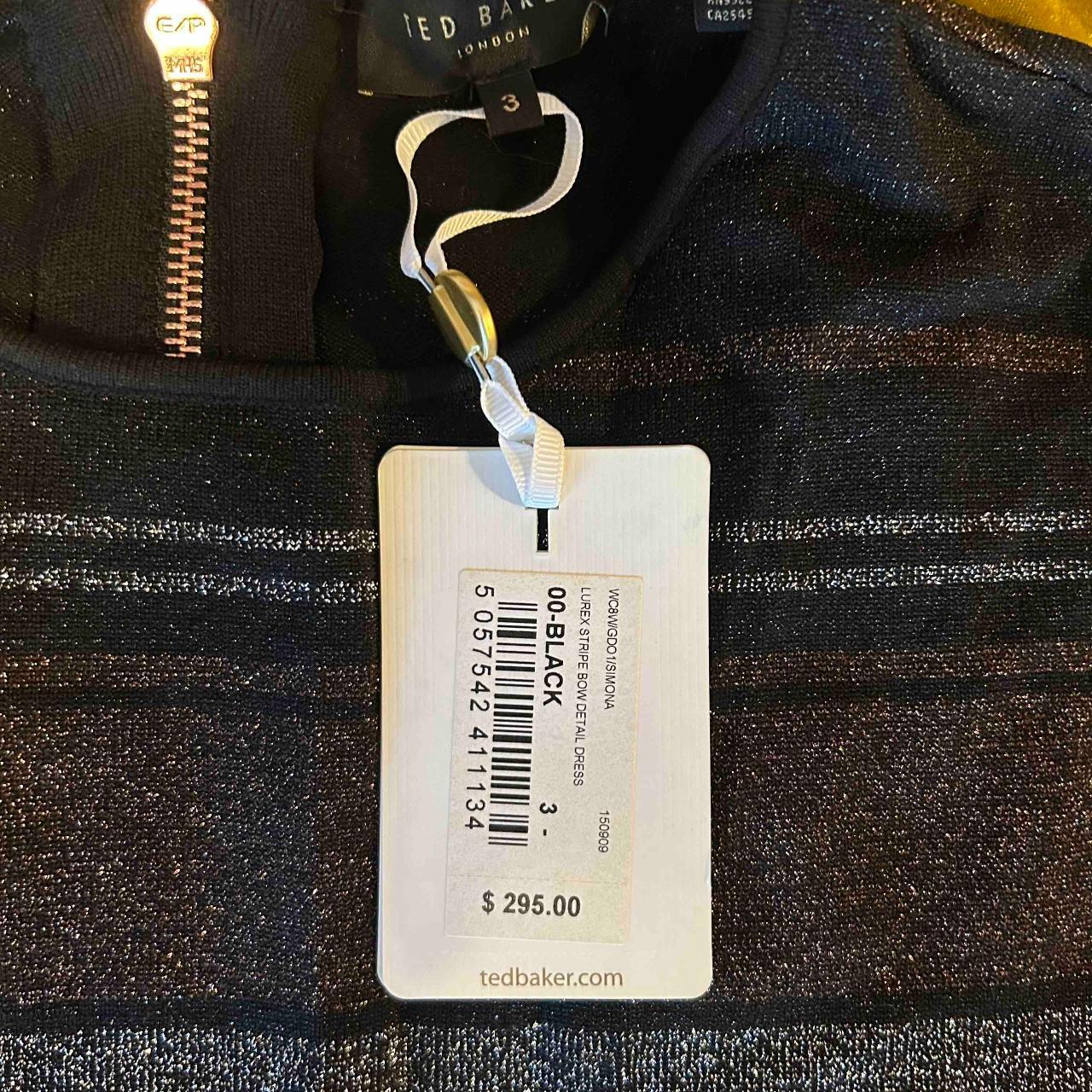 Ted Baker SIMONA Knitted Dress Black, silver, Depop