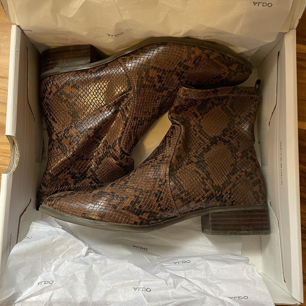 Like new ALDO snake skin Erigori Chelsea Depop