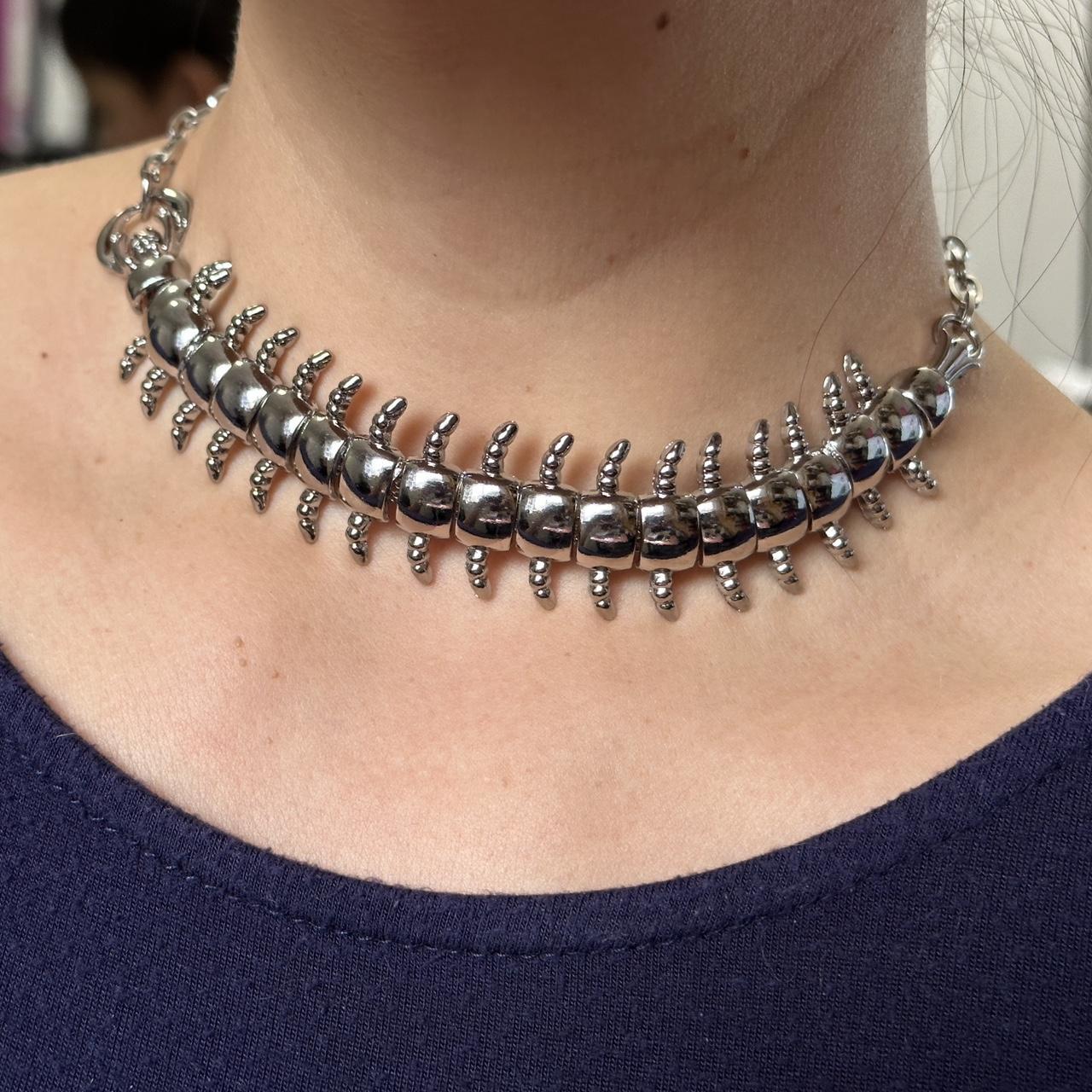 PRY シュウト　Silver Born Choker Silver NCIS Abby Studded Choker Goth Punk Gothic Choker