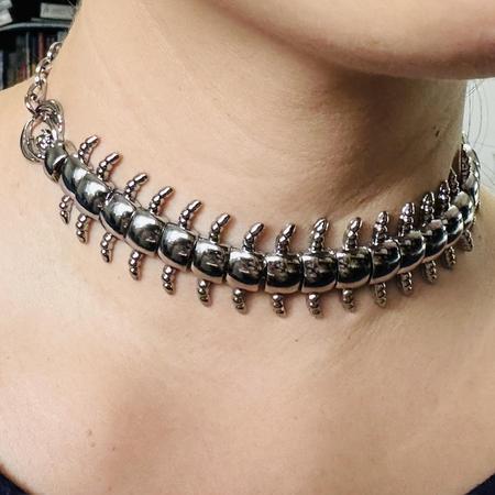 PRY シュウト　Silver Born Choker Silver NCIS Abby Studded Choker Goth Punk Gothic Choker