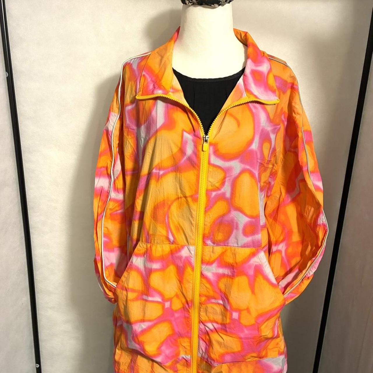 Max Studio Women's Windbreaker Jacket - Multi/Ora… - image 1