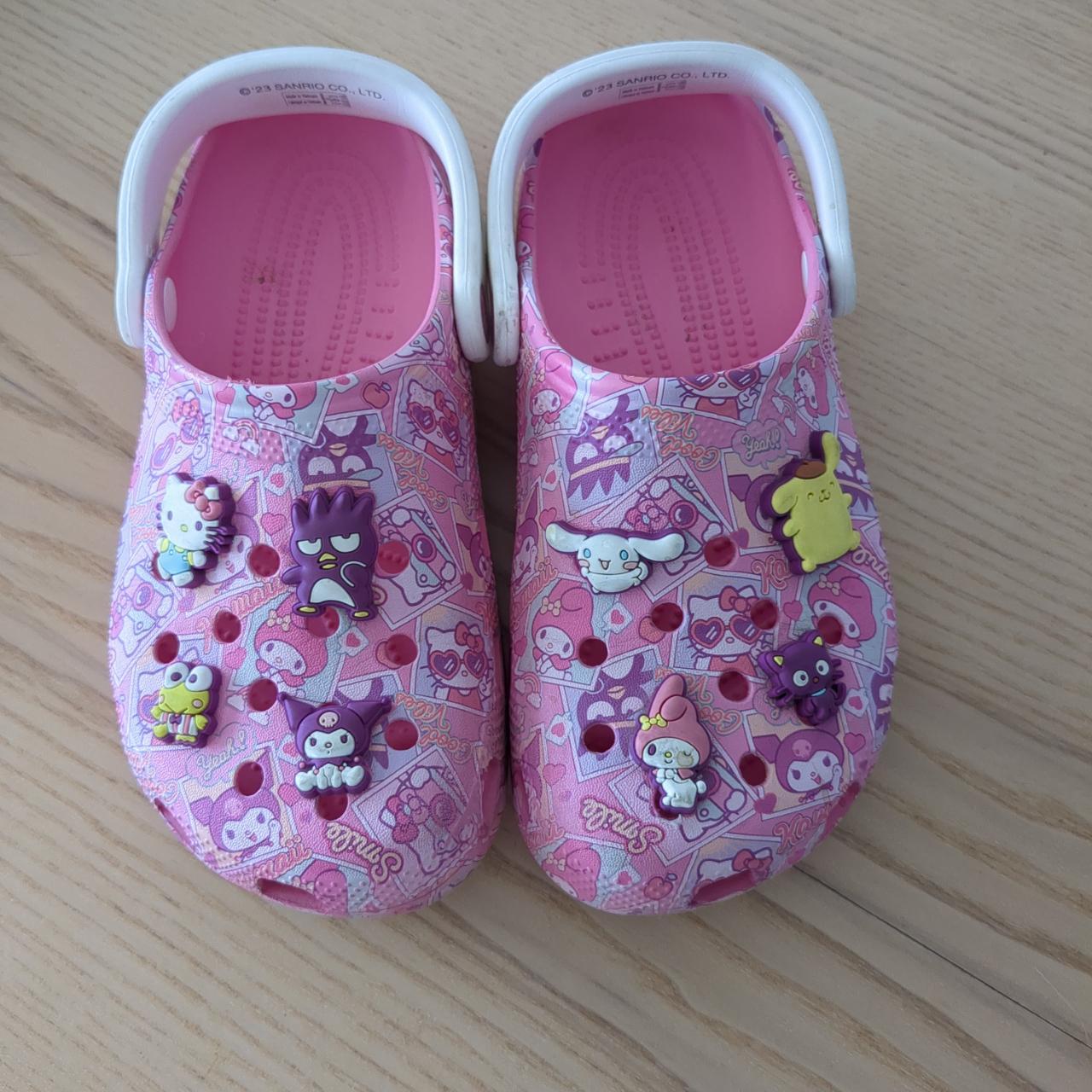 Crocs Hello Kitty & Friends Size J5, Heel To Toe 23.3cm - Depop