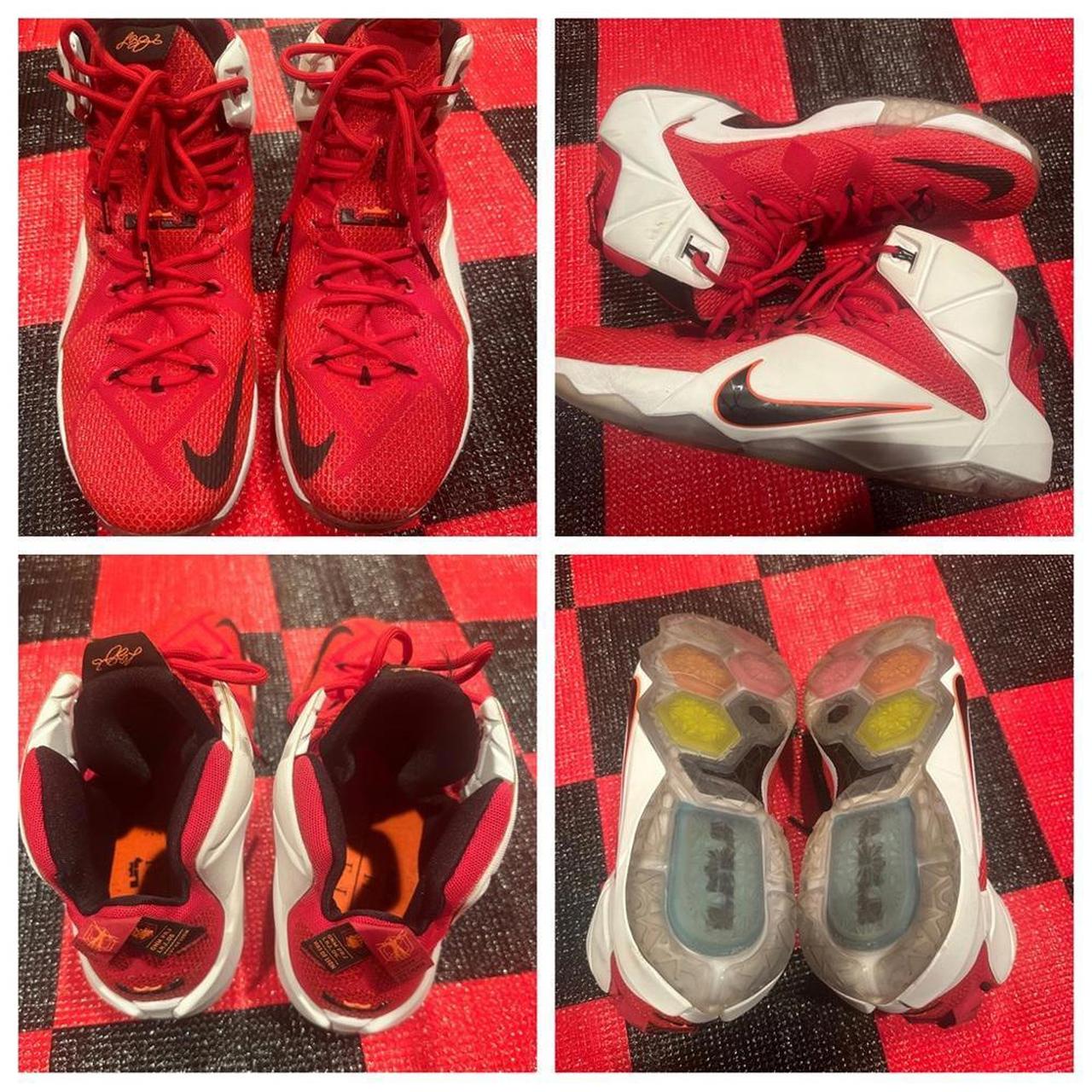 NIKE LEBRON JAMES 12 UNIVERSITY RED HEART OF LION Size 12 Men store