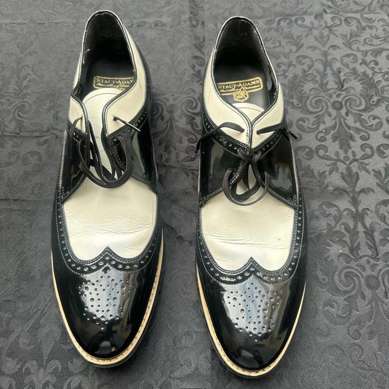 STACY ADAMS Dayton Wing-Tip Lace-Up Shoes size Depop